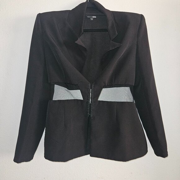 Black Blazer with see through - Picture 1 of 3